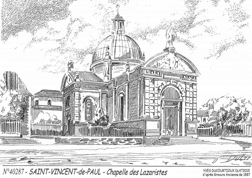 N 40287 - ST VINCENT DE PAUL - chapelle des lazaristes